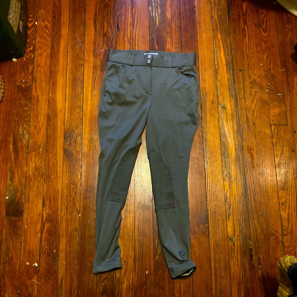 Girls riding sport by Dover grey riding tights